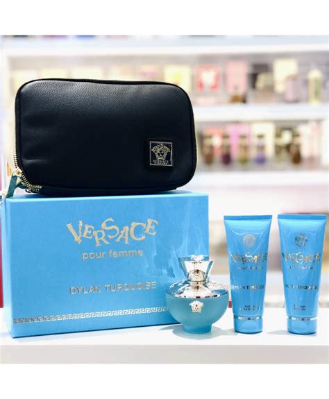 versace perfume dylan turquoise set|versace dylan turquoise perfume 100ml.